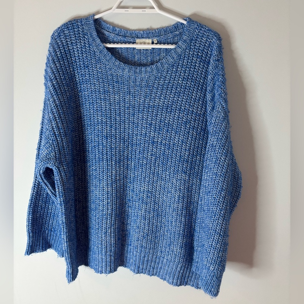 Kaffe Blue Knit Crew Neck Sweater